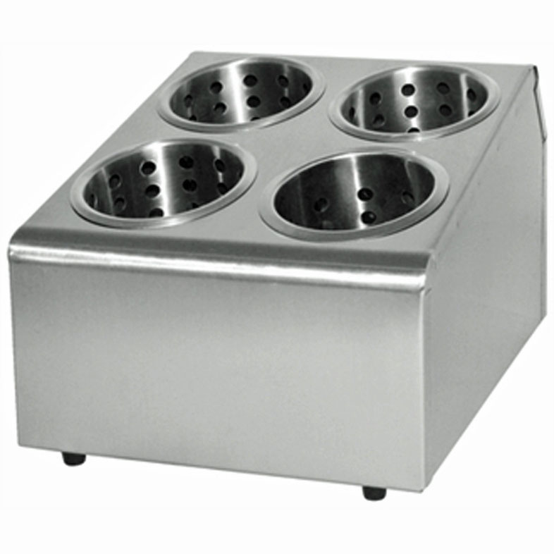 Stainless Steel Cutlery Holder 4 Compartment Rs556 Cafe Bar