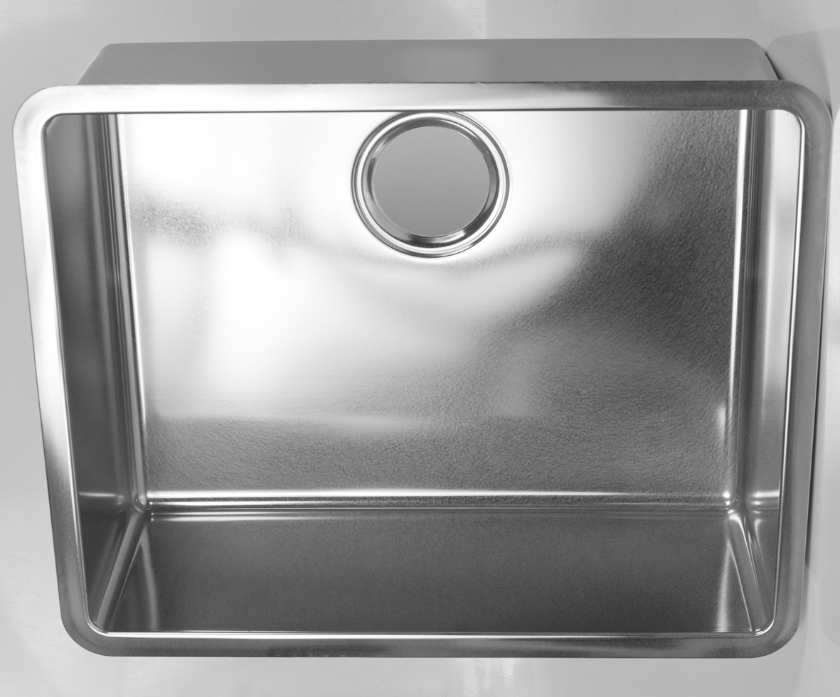 Tight corner radius sink 304 stainless steel 500 x 400 x 180