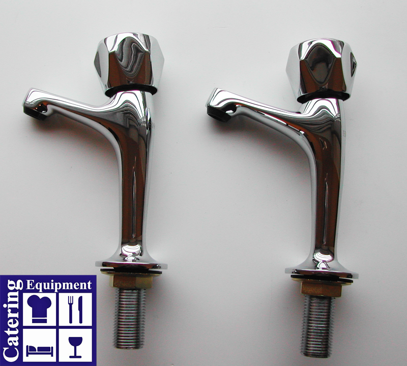 Twin raised contemporary taps