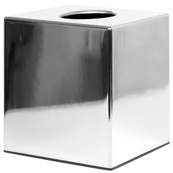 Cube tissue  holder chrome