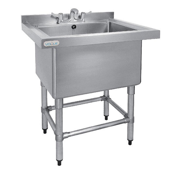 Pot Sink Deep Stainless steel 770mm x 600mm  x 900mm high,  big