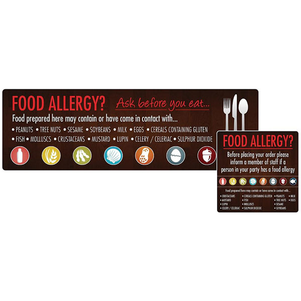 Food Allergy Self-Adhesive Labels