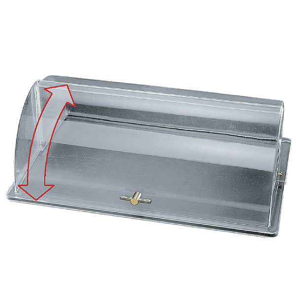 Clear Plastic Roll Top GN 1/1 Cover with Gold Handle