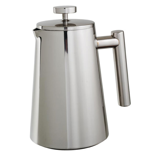 Cafetieres, Stainless, double wall 6 x cups