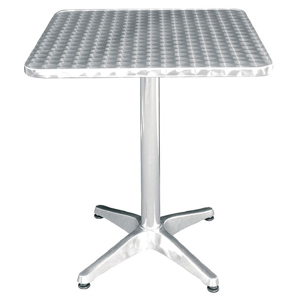 Bistro Table Square  Stainless St. (tables)