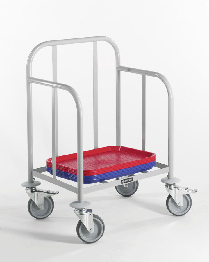 Tray Stacking Trolley Powdercoated Mild Steel R0111932traytrak