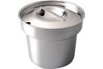 Round Pot and Notched Cover - Stainless 4Litres