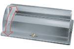 Clear Plastic Roll Top GN 1/1 Cover with Gold Handle