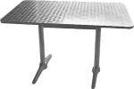 Double Pedestal Table. 120 x 60cm. Stainless steel (tables)