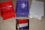 Stackable containers Blue 40lts -food quality- fish / meat thawing