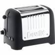 Dualit 2 Slot Lite Toaster ( Black & Stainless Steel )