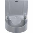 Basix Grey Polycarbonate Wash hand Basin With Splash Back