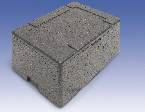 Insulated grey food transport box GN1/1 x 220 deep