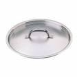 Vogue Stainless Steel Lid 320mm (12.25") diameter.