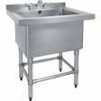 Pot Sink Deep Stainless steel 770mm x 600mm  x 900mm high,  big bowl 610mmx450mmx400