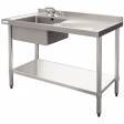 Sink unit "New Economy" 1000x600mm L/H bowl, R/H drainer (sinks)