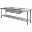 Sink Unit - Double Drainer Double Bowl 2400 x 600 (sinks)