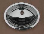 Oval bowl stainless steel no tap hole (sinks) HTM 64