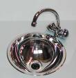 Hemispherical Sink KIT stainless 300mm dia 140mm deep (round sinks)