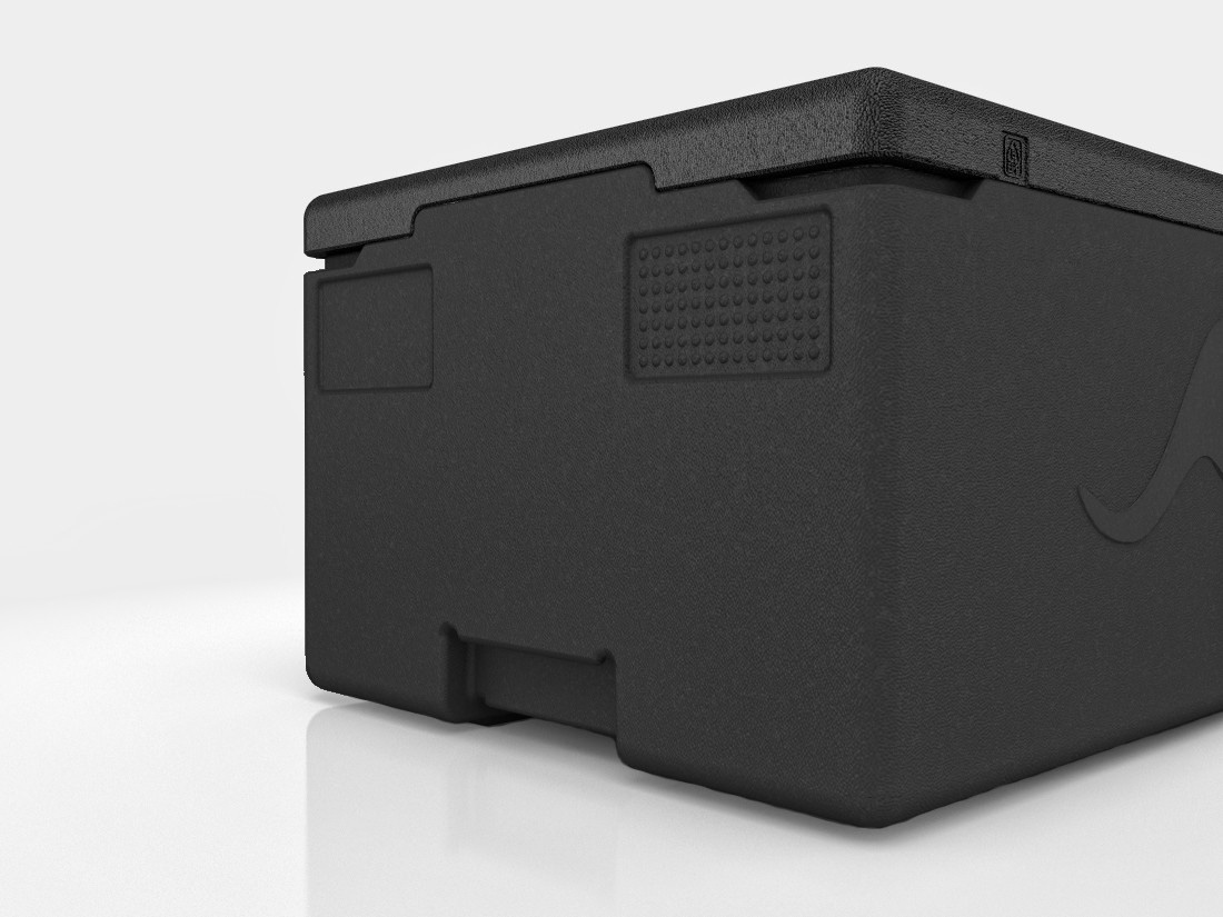 KÄNGABOX®Professional GN UNDER HANDLE GN 1/1 Black