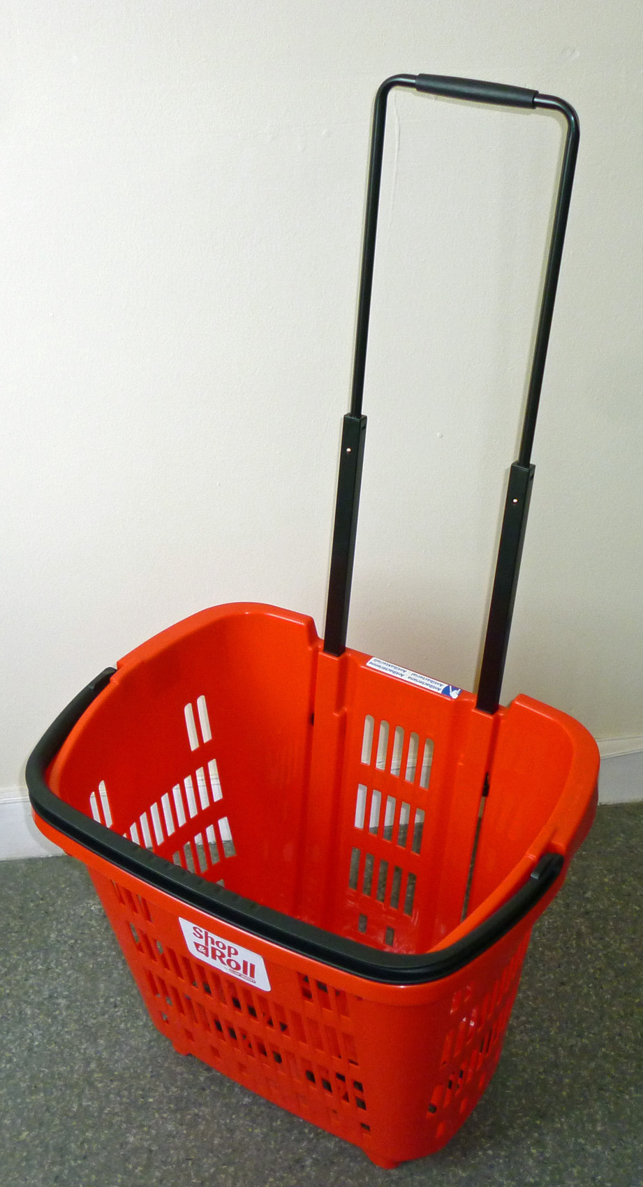 Rolling Shopping Basket  Red, Shop and Roll