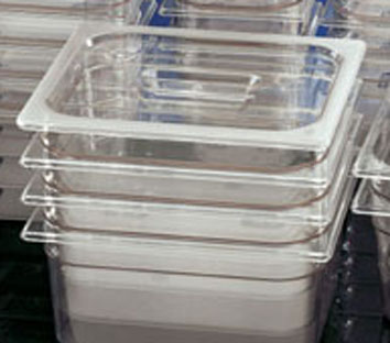 Clear Container with Lid - 100mm deep 1/3rd size