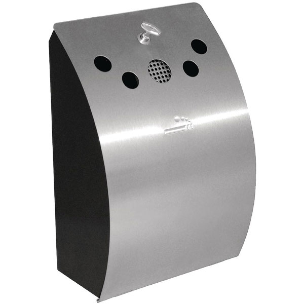 Stylish Stainless Steel Wall Mounted Ashtray.