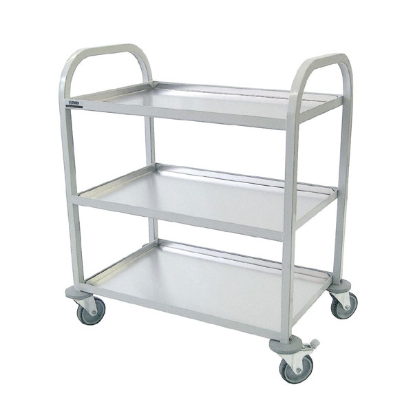 Powder-Coated Mild Steel Trolley - 3 Tier