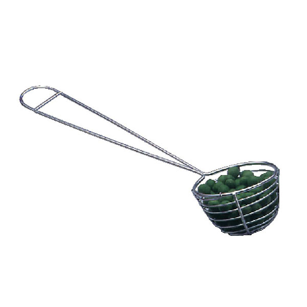 Pea Ladle. Stainless steel wire construction