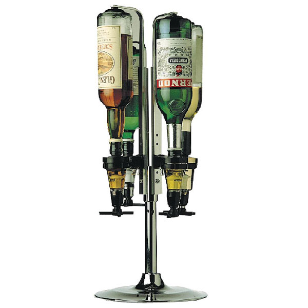 Rotary Spirit Bottle Stand - Holds 4