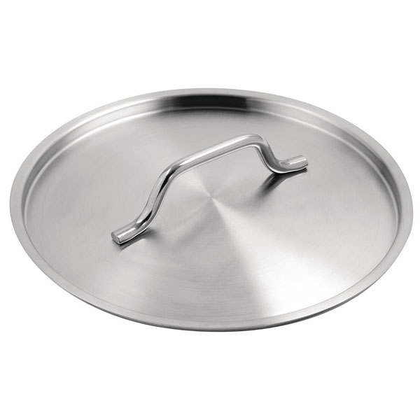 Vogue Stainless Steel Lid 240mm (9.5\") diameter.