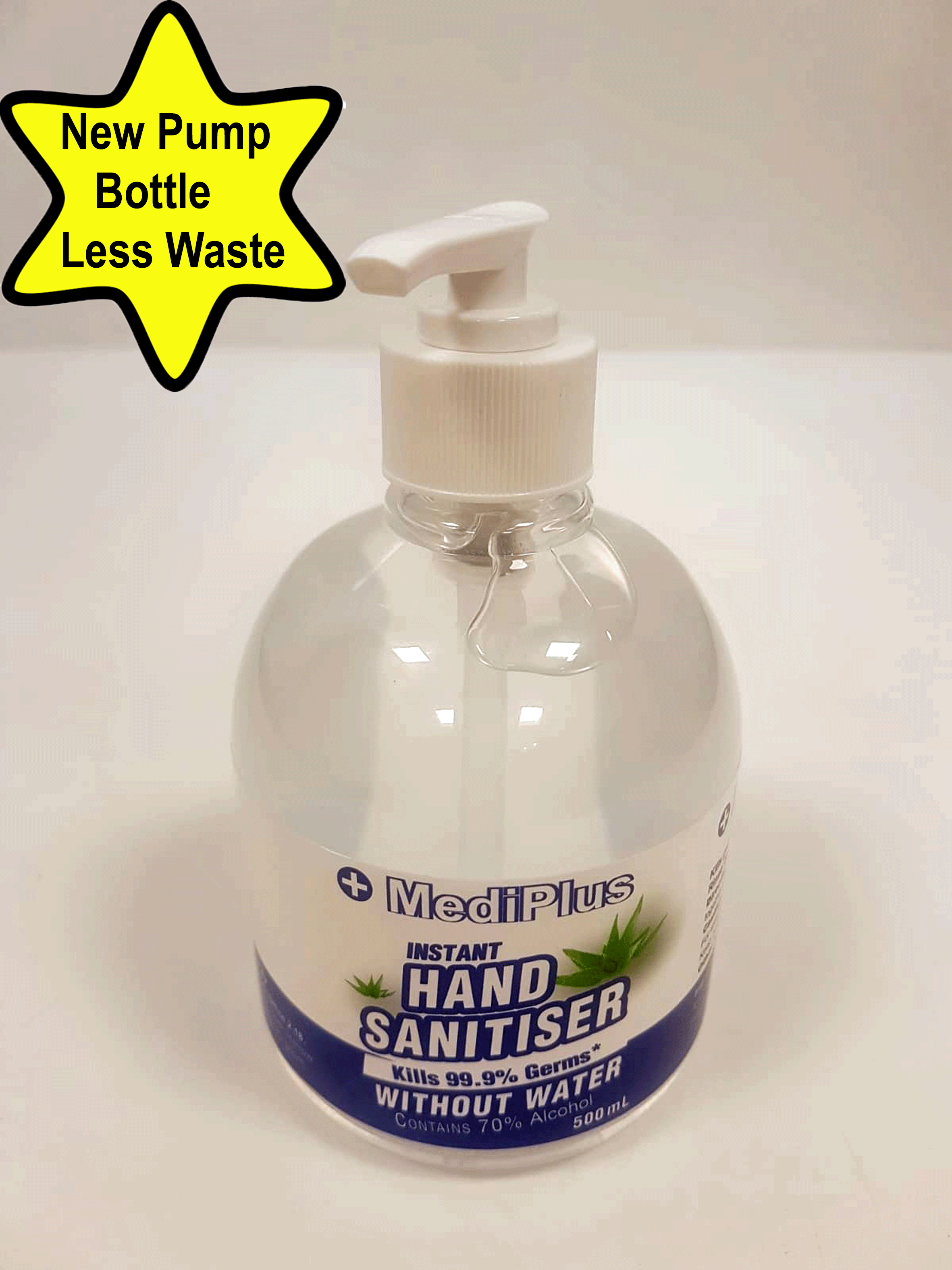 Hand sanitiser 500 ml  pump bottle 70% alcohol COVID19